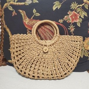 Vintage Straw Handbag